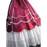 Elizabeth Midford Red Victorian Satin Cosplay Dress [CK1408]