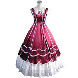Elizabeth Midford Red Victorian Satin Cosplay Dress [CK1408]