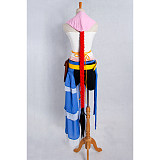 Final Fantasy Yuna Cosplay Costume – White & Blue Cotton Dress [G043]