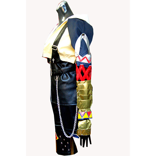 Final Fantasy Barret Faux Leather Cosplay Costume [G189]