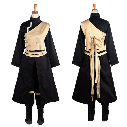 Naruto Gaara Black and Beige Cotton Cosplay Costume [G256]