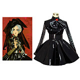 Le Théâtre de A Black Heavy PVC Gothic Cosplay | Lockable Sissy Maid Dress [G310]