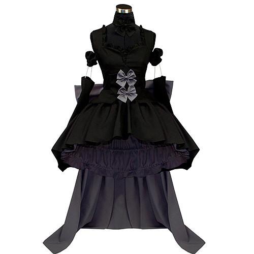 Freya Chobits Cosplay Dress – Black and Gray Uniform Fabric [G442]