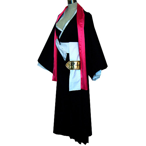 Bleach Matsumoto Rangiku Black Cotton Cosplay Costume [G344]