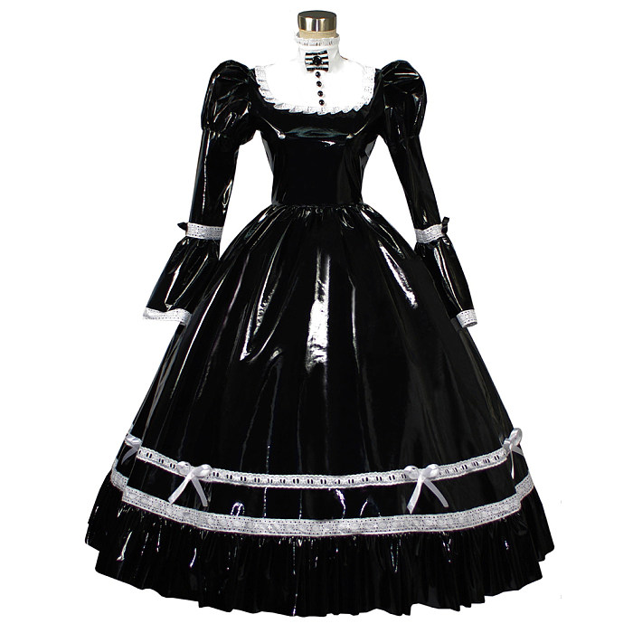 a line babydoll dress Black A-line Short Babydoll Dress with Bow – Ohmollydress
