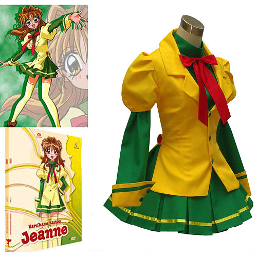 Kamikaze Kaitou Jeanne Kusakabe Maron Cosplay Costume – Uniform Fabric | Anime Cosplay Dress [G497]