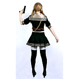Sucker Punch Babydoll Cotton Cosplay Costume – Sailor Schoolgirl Battle Outfit [G589]