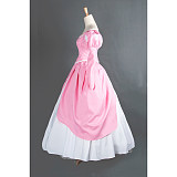 Ariel Pink Ball Gown Cosplay Costume The Little Mermaid Princess Dress [G656]