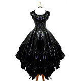 Chobits Chii Black Gothic Thin PVC Maid Dress – Sissy Crossdressing Outfit [G649]