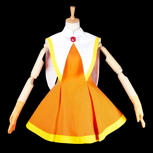 Cardcaptor Sakura Kinomoto Yellow Uniform Cosplay Costume Handmade [G725]