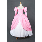 Ariel Pink Ball Gown Cosplay Costume The Little Mermaid Princess Dress [G656]