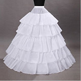 Layered White Crinoline Petticoat for Sissy Maid and Crossdressing Dresses – Soft & Voluminous [G733]