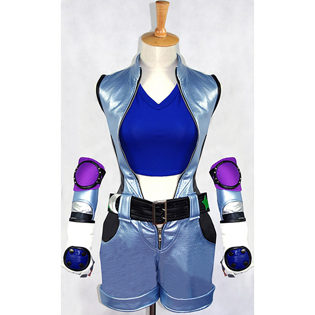 Tekken 6 Asuka Kazama Faux Leather Cosplay Set – Martial Arts Battle Costume [G625]