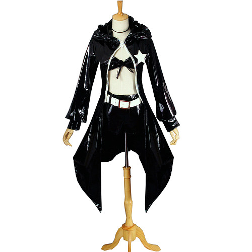 Black Rock Shooter Cosplay Costume Battle Outfit Heavy PVC Fabric [G724]