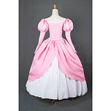 Ariel Pink Ball Gown Cosplay Costume The Little Mermaid Princess Dress [G656]