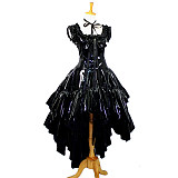 Chobits Chii Black Gothic Thin PVC Maid Dress – Sissy Crossdressing Outfit [G649]