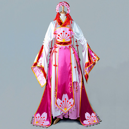 Princess Sakura Cosplay Costume – Tsubasa: Reservoir Chronicle Handmade Satin Dress [G747]