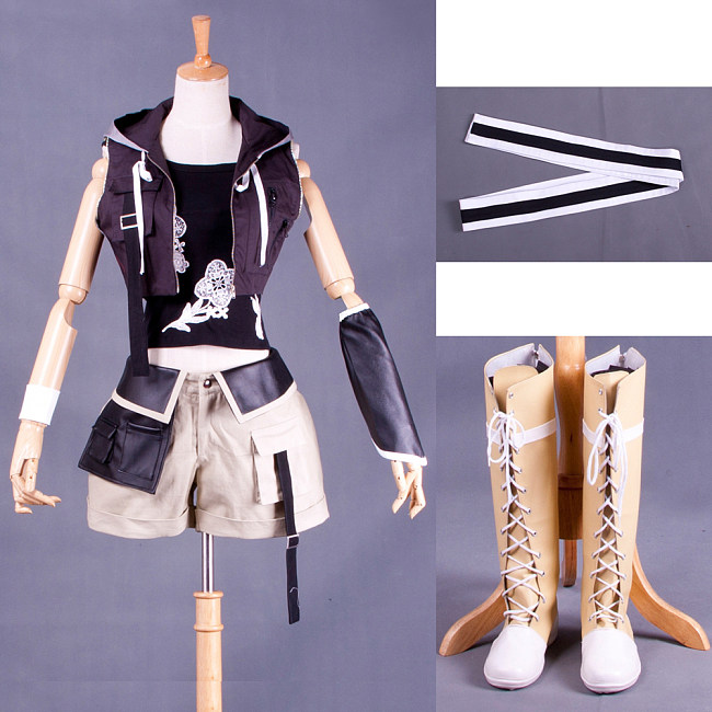 Yuffie Kisaragi Cosplay Costume – Final Fantasy VII FF7 Cotton Handmade Outfit [G764]