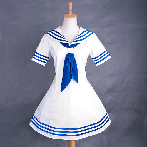 French Haiyore Nyarukosan Nyaruani Sissy Maid Dress Uniform Handmade Cotton School Uniform [G763]