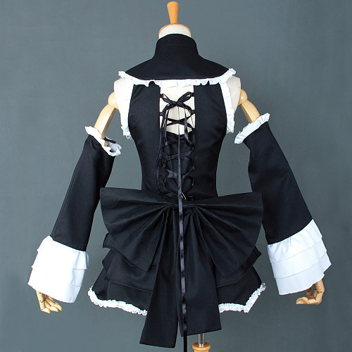 Hatsune Miku Gothic Maid Cosplay Costume – Vocaloid Handmade Uniform Fabric Dress [G757]