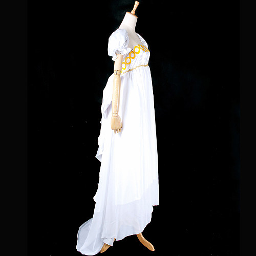 Tsukino Usagi Princess Cosplay Dress – Sailor Moon White Chiffon Gown [G750]