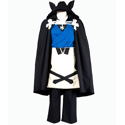 Konoe Cosplay Costume – Lamento: Beyond the Void Cotton Outfit with Cat-Eared Cloak [G751]