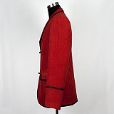 Doctor Who Third Doctor Red Cotton Cosplay Jacket [G803]