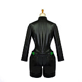 Asuka Kazama Tekken 6 Cosplay Faux Leather Battle Suit [G825]