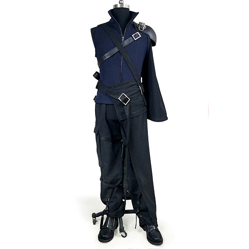 Final Fantasy VII Cloud Strife Cotton Cosplay Costume with Harness Set [G788]
