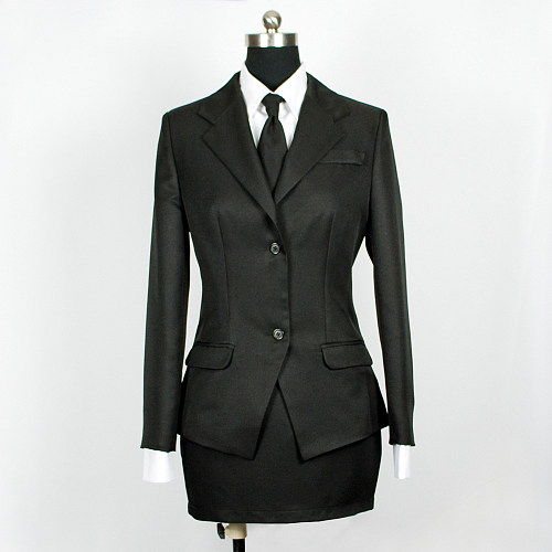 Black Base English Hunt Coat Style Skirt Suit Cosplay Set [G805]