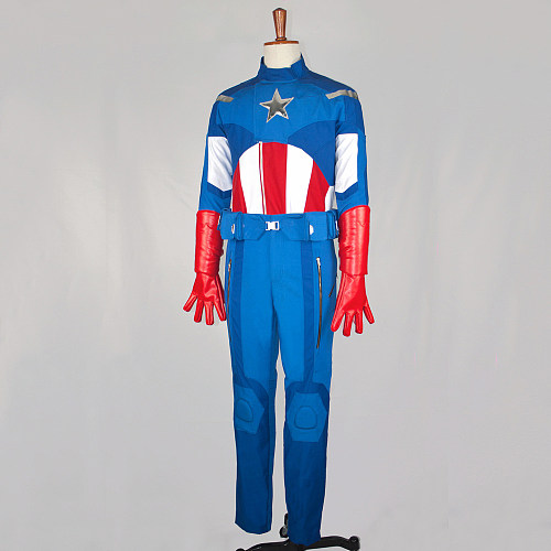 Captain America Spandex Cosplay Costume Superhero Outfit [G814]