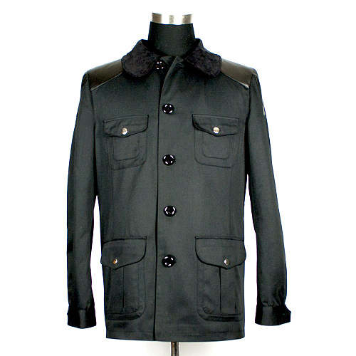 Sherlock Dr. John Watson Black Cotton Jacket with Faux Leather Trim [G806]