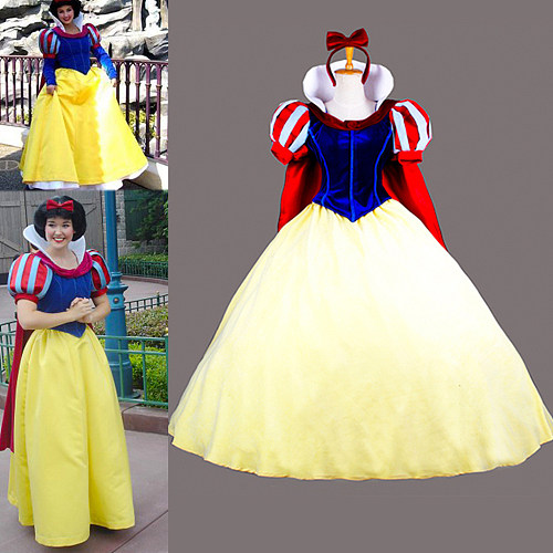 Snow White Cosplay Velvet Princess Dress Inspired by Disney [G824]