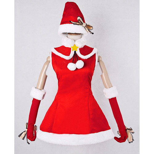 Hatsune Miku Christmas Cosplay Red Santa Dress – Vocaloid 2 [G852]