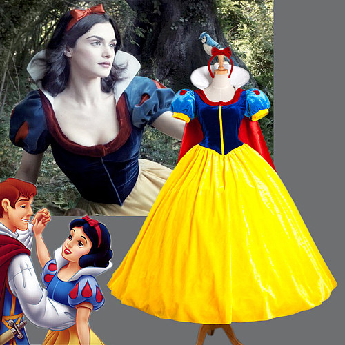 Snow White Princess Medieval Gown Disney Velvet Cosplay Dress for Crossdressing [G886]