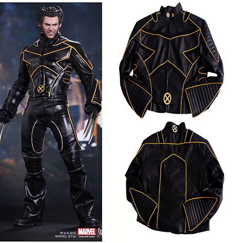 Wolverine Faux Leather Jacket Cosplay Costume – X-Men Logan Outerwear [G880]