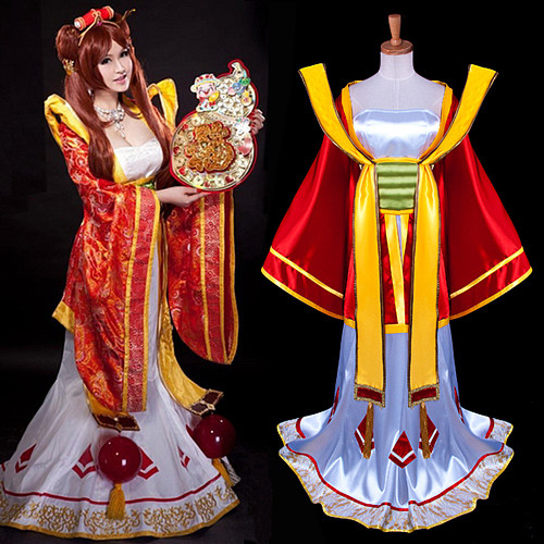LOL Sona Maven Of The Strings Satin Cosplay Dress [G941]