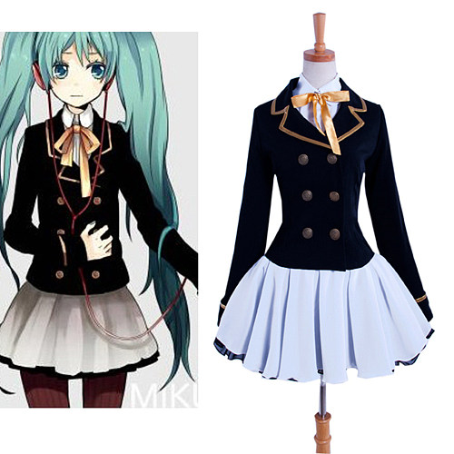 Vocaloid 2 Hatsune Miku School Uniform Cosplay Costume [G913]