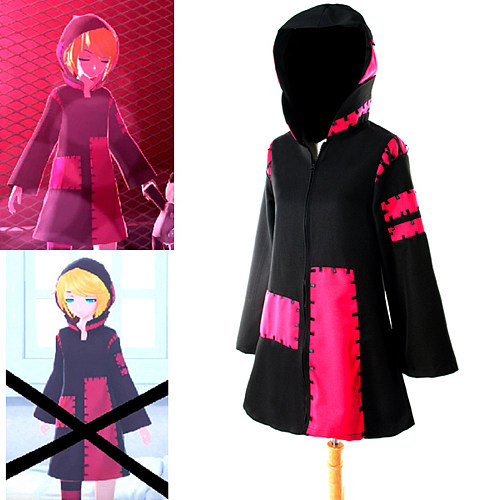 Vocaloid 2 Kagamine Rin Patchwork Cosplay Hoodie – Cotton Fabric [G929]