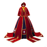 LOL Sona Maven Of The Strings Velvet Dress Cosplay Costume Gown [G928]