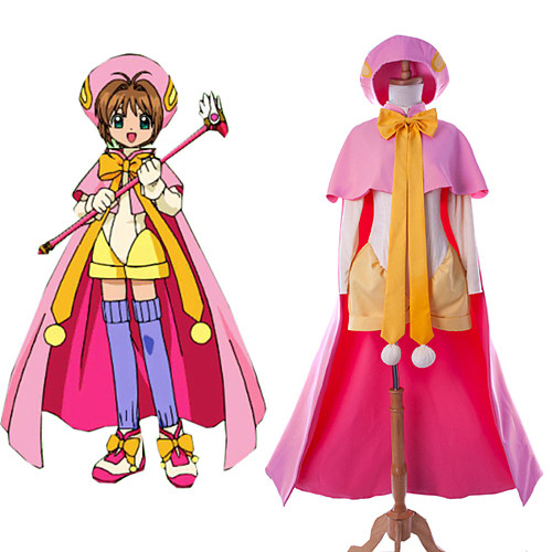 Cardcaptor Sakura Kinomoto Sakura Magical Cloak Cosplay Costume [G923]