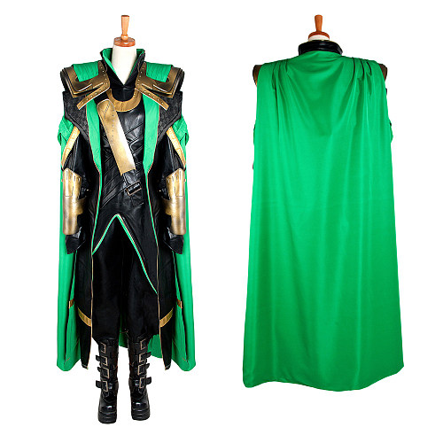 The Avengers Loki Cosplay Costume Faux Leather Custom Outfit [G990]