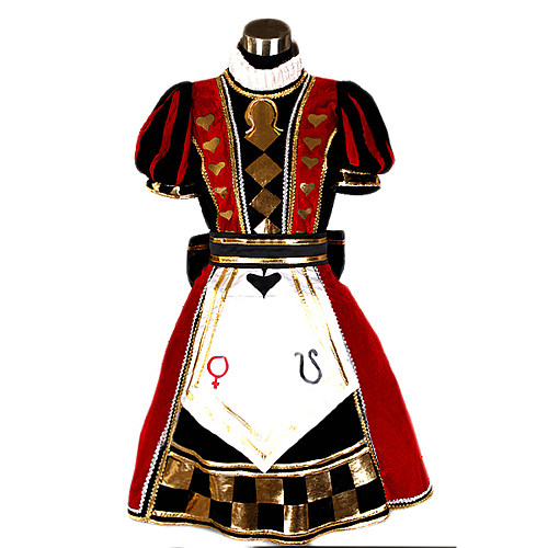 Alice Madness Returns Princess Velvet Cosplay Costume – Queen of Hearts Dress [G993]