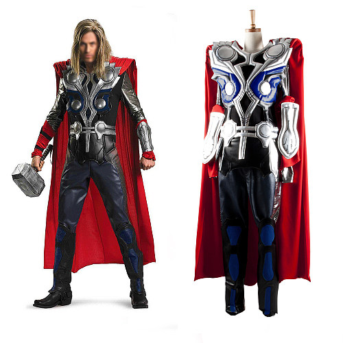 The Avengers Thor Cosplay Costume Faux Leather Custom Outfit [G991]
