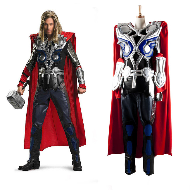 The Avengers Thor Cosplay Costume Faux Leather Custom Outfit [G991]