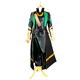The Avengers Loki Cosplay Costume Faux Leather Custom Outfit [G990]