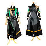The Avengers Loki Cosplay Costume Faux Leather Custom Outfit [G990]