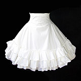 Sissy Maid Cotton Petticoat – Crossdressing Underskirt with Ruffles [G1060]