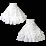 Sissy Maid Cotton Petticoat – Crossdressing Underskirt with Ruffles [G1060]