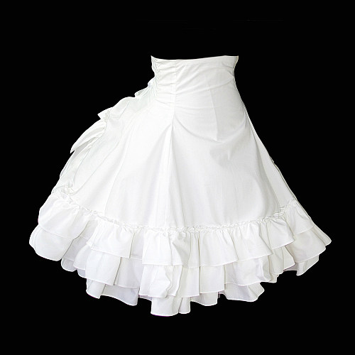 Sissy Maid Cotton Petticoat – Crossdressing Underskirt with Ruffles [G1060]
